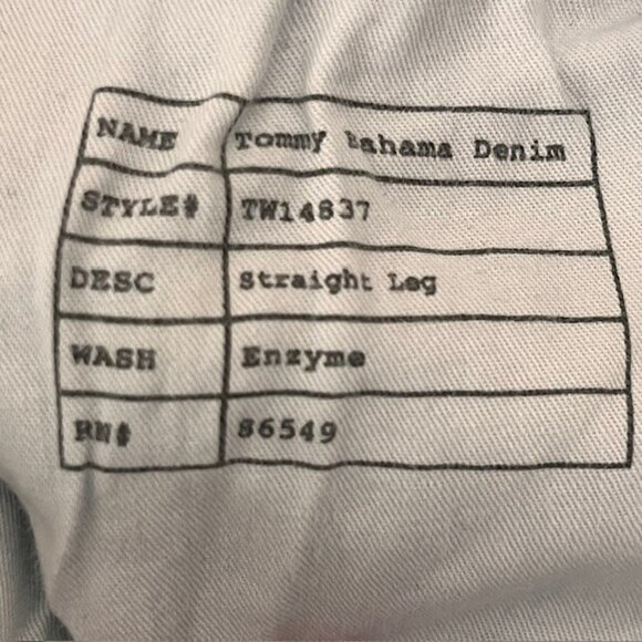 Tommy Bahama Denim 5-Pocket Straight Leg Jeans - 12 - Picture 8 of 9